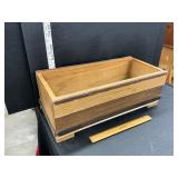 Wooden planter box