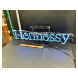 Neon Hennessy sign