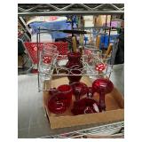 Red glass lot
