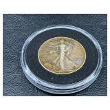 1943 walking liberty silver half dollar