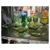 Green glass lot