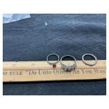 Sterling silver rings