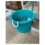 Tub with miscellaneous items