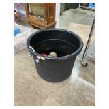 Tub with Christmas items