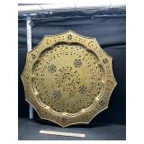 Large brass tray