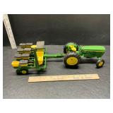 John Deere tractor with planter