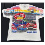 Large 2003 Coca-Cola 600 shirt full graphic