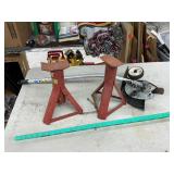 Jack stands and edger attachment