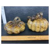 Glass pumpkins