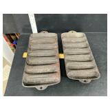 Cast iron cornbread pans