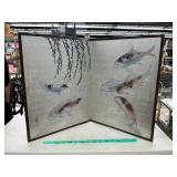 2 part Japanese screen art