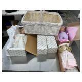 Basket and dolls