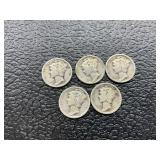 5 mercury dimes