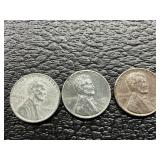 3 steel pennies