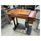 Vintage treadle sewing machine