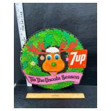 Vintage 7up sign cardboard