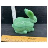 Glass bunny dish