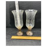 Weighted sterling silver candle holders