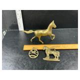 Brass horses