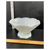 Milk glass bowl