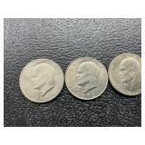 3 Eisenhower dollars