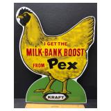 1960ï¿½s Kraft metal sign. Great condition!! 19ï¿½tall