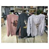 3 sweatshirts