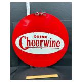 Metal cheerwine sign