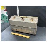 Vintage tackle box and contents