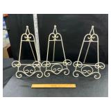 Metal picture easels