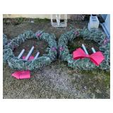 2- 4ft Christmas Wreaths