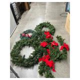 Wreaths and garland