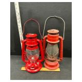 2 vintage lanterns