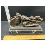 Motorcycle brass and marble