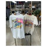 2 vintage Hoosier race shirts
