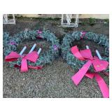 2- 4 ft Christmas Wreaths