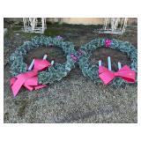 2 - 4ft Christmas Wreaths