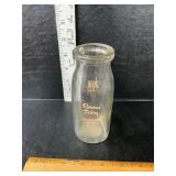 Rowan Dairy 1/2 pint milk bottle