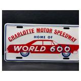 1960ï¿½s Charlotte motor speedway world 600 tag NOS