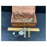 Lane chest with watches and jewelry