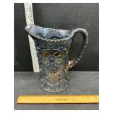 Carnival glass pitcher
