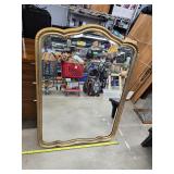 Hanging beveled mirror