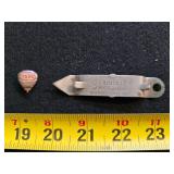 Schmidts bottle opener TOPS tobacco pin