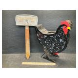 Jack & Jill Grave Marker & Rooster