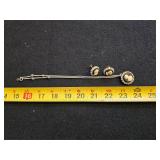 Cameo necklace earing set