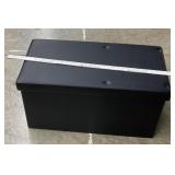 Black Storage Ottoman