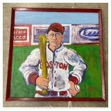Boston Redsox Painting. Signed FRYE