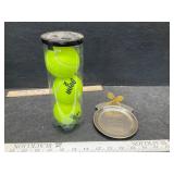 Tennis ash tray & balls