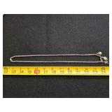 Sterling silver necklace and charms heavy