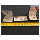 Cuff links tie tacks